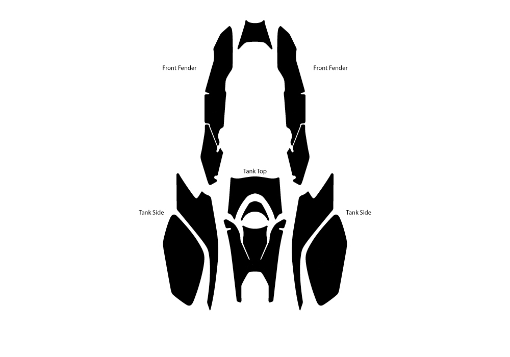 BPRF 3280 BMW R1250GS Black Storm Metallic Standard Package Advanced Technology Protective Film 05
