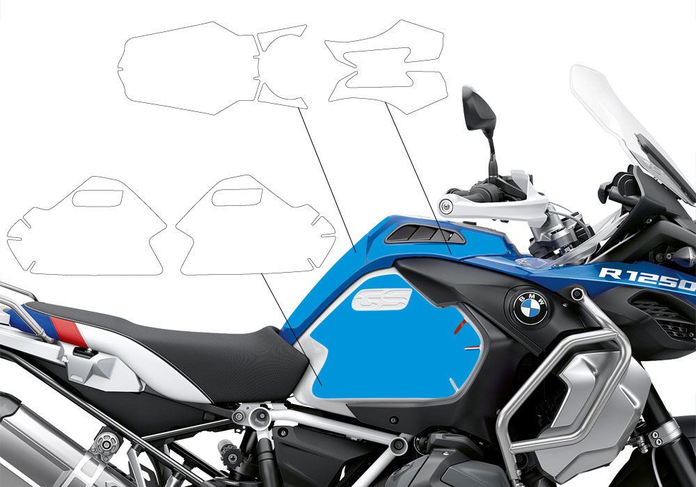 BPRF 3282 BMW R1250GS Adventure Style Hp Basic Package Advanced Technology Protective Film 02 1
