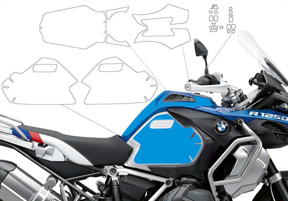 BPRF 3284 BMW R1250GS Adventure Style Hp Ultimate Package Advanced Technology Protective Film 02 1