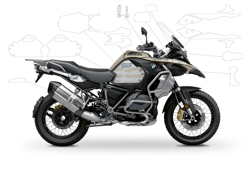 BPRF 3287 BMW R1250GS Adventure Style Exclusive Ultimate Package Advanced Technology Protective Film 00 1