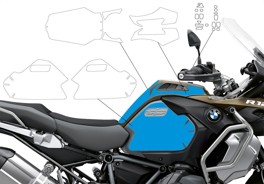 BPRF 3287 BMW R1250GS Adventure Style Exclusive Ultimate Package Advanced Technology Protective Film 02 1