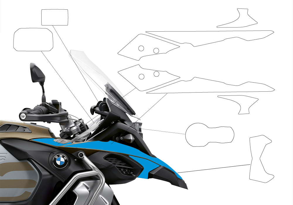 BPRF 3287 BMW R1250GS Adventure Style Exclusive Ultimate Package Advanced Technology Protective Film 03