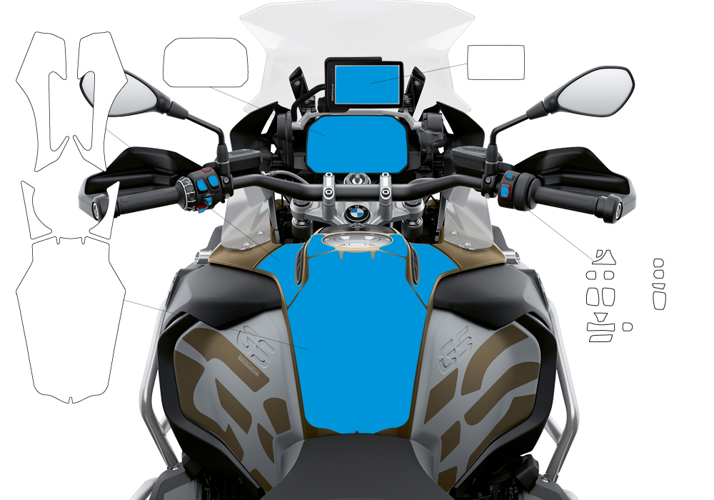 BPRF 3287 BMW R1250GS Adventure Style Exclusive Ultimate Package Advanced Technology Protective Film 04