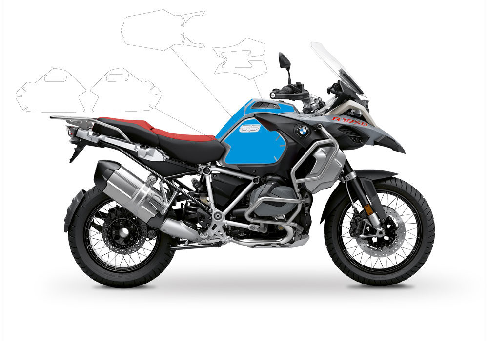 BPRF 3288 BMW R1250GS Adventure Ice Grey Basic Package Advanced Technology Protective Film 01 1