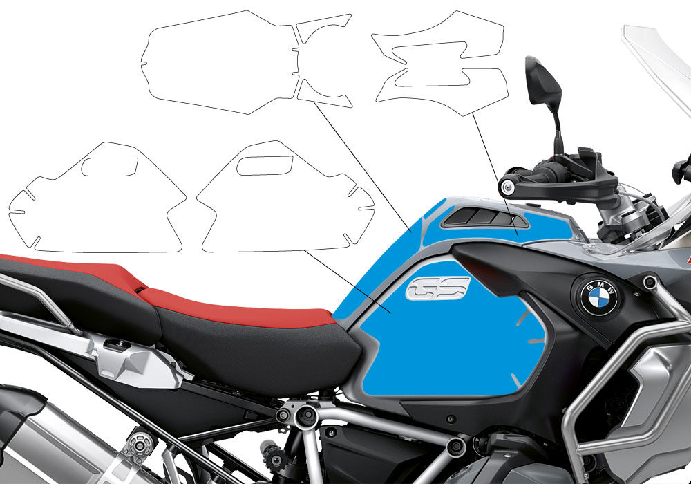 BPRF 3288 BMW R1250GS Adventure Ice Grey Basic Package Advanced Technology Protective Film 02 1