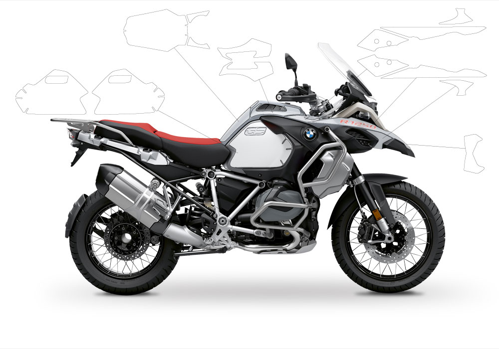BPRF 3289 BMW R1250GS Adventure Ice Grey Standard Package Advanced Technology Protective Film 00 1