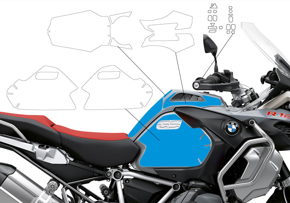 BPRF 3290 BMW R1250GS Adventure Ice Grey Ultimate Package Advanced Technology Protective Film 02 1