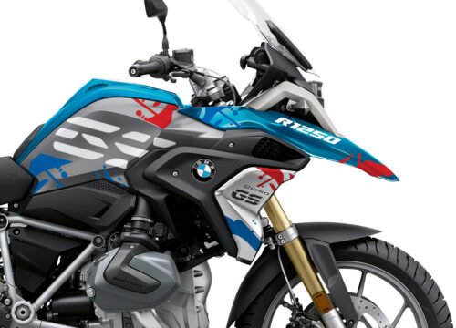 BKIT 3300 BMW R1250GS Cosmic Blue Safari Red Blue Stickers Kit 02