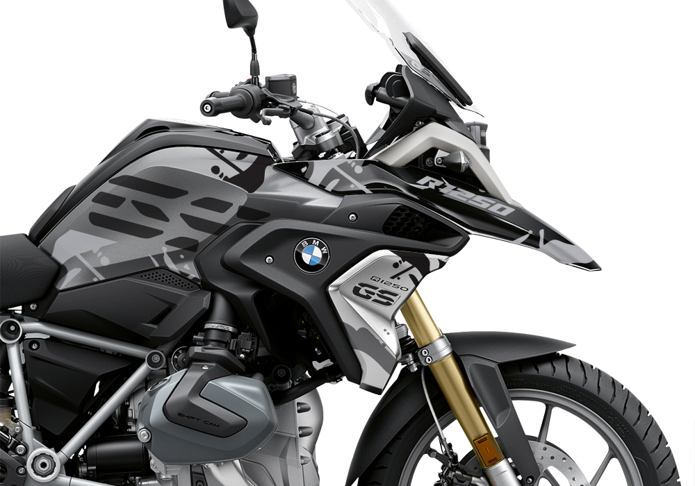 BKIT 3305 BMW R1250GS Black Storm Metallic Safari Grey Variations Stickers Kit 02