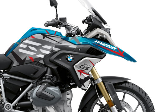 BKIT 3310 BMW R1250GS Cosmic Blue Spike Red Black Stickers Kit 02