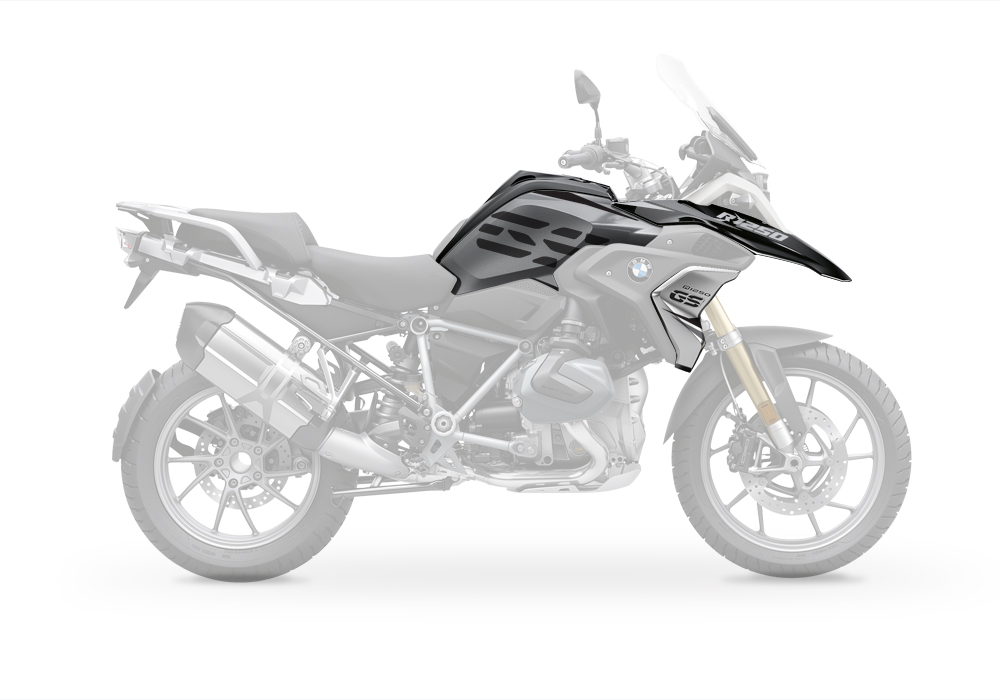 BKIT 3334 BMW R1250GS Black Storm Metallic Vivo Black Grey Stickers Kit 03
