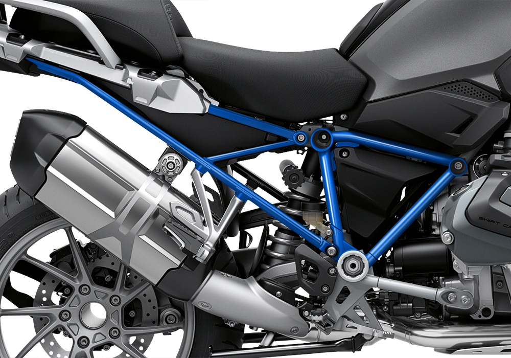 BFS 3337 BMW R1250GS 2019 Black Storm Metallic GS Frame Wrap Styling Kit Cobalt Blue 02