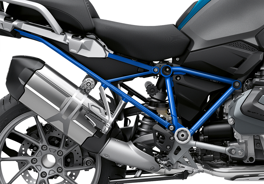 BFS 3338 BMW R1250GS 2019 Cosmic Blue GS Frame Wrap Styling Kit Cobalt Blue 02