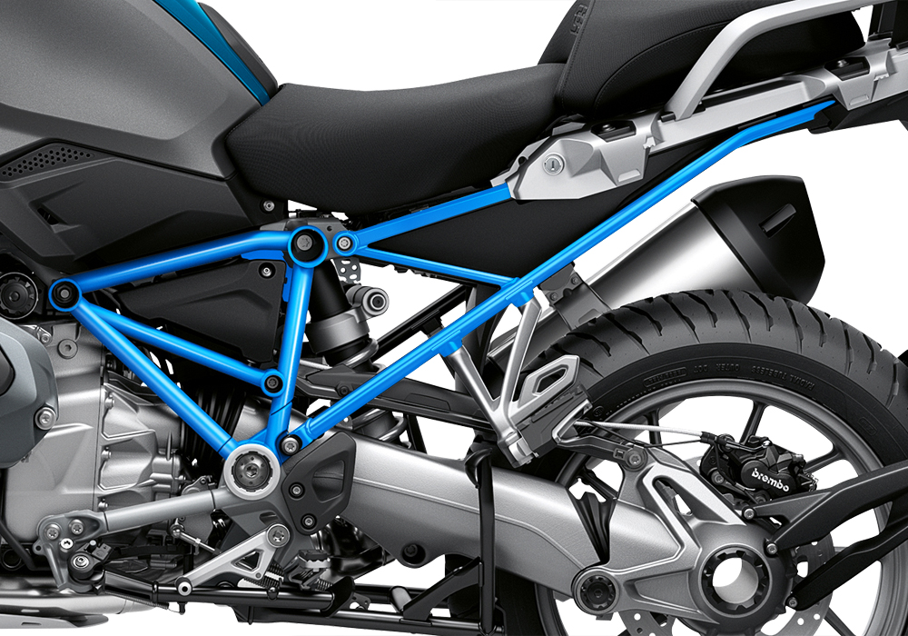 BFS 3338 BMW R1250GS 2019 Cosmic Blue GS Frame Wrap Styling Kit Light Blue 03