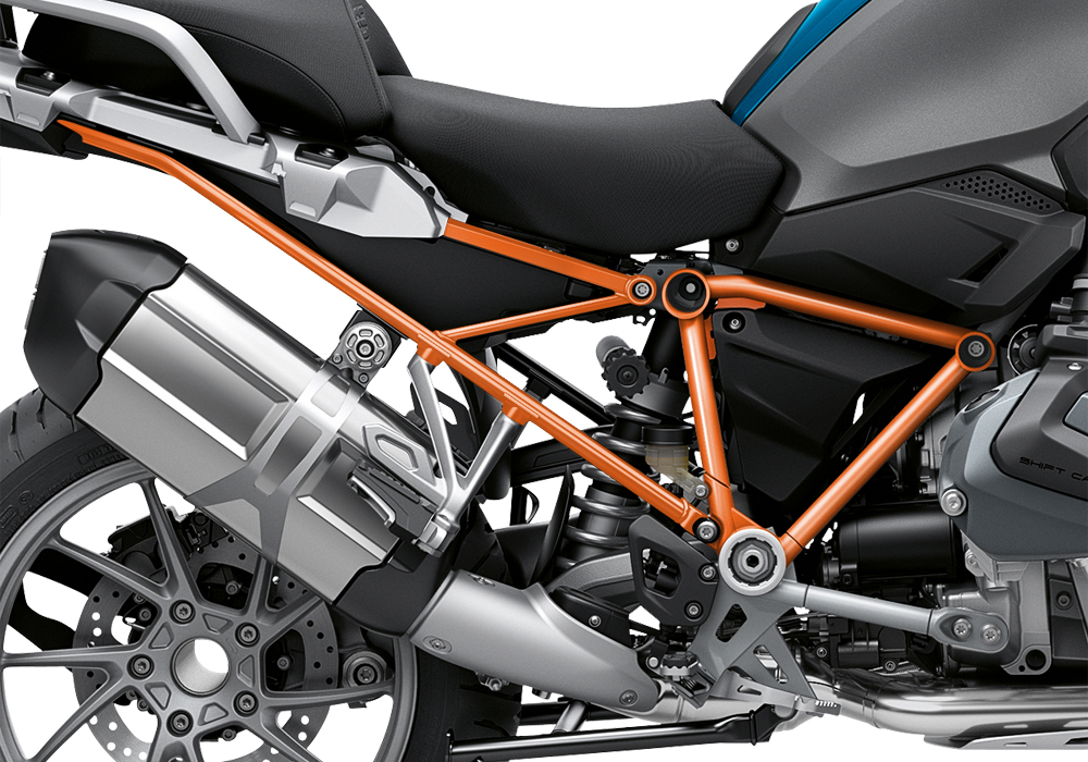 BFS 3338 BMW R1250GS 2019 Cosmic Blue GS Frame Wrap Styling Kit Orange 02