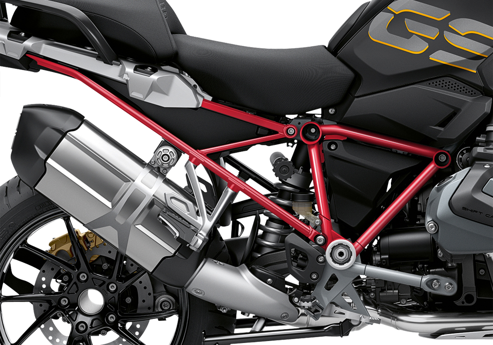 BFS 3339 BMW R1250GS 2019 Style Exclusive GS Frame Wrap Styling Kit Red 02