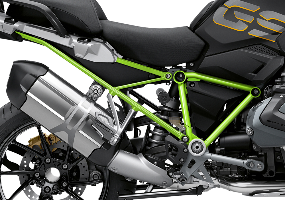 BFS 3339 BMW R1250GS 2019 Style Exclusive GS Frame Wrap Styling Kit Toxic Green 02