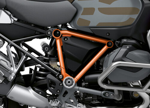 BFS 3346 BMW R1250GS Adventure 2019 Style Exclusive Pyramid Frame Wrap Styling Kit Orange 02