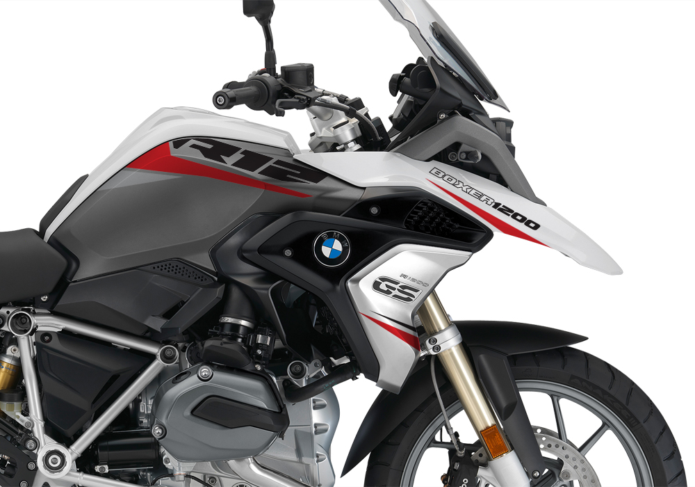 BKIT 3359 BMW R1200GS LC Alpine White Vivo Series Red Grey Stickers Kit 02
