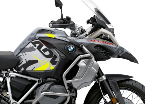BKIT 3372 BMW R1250GS Adventure Ice Grey Safari Grey Fluo Yellow Stickers Kit 02