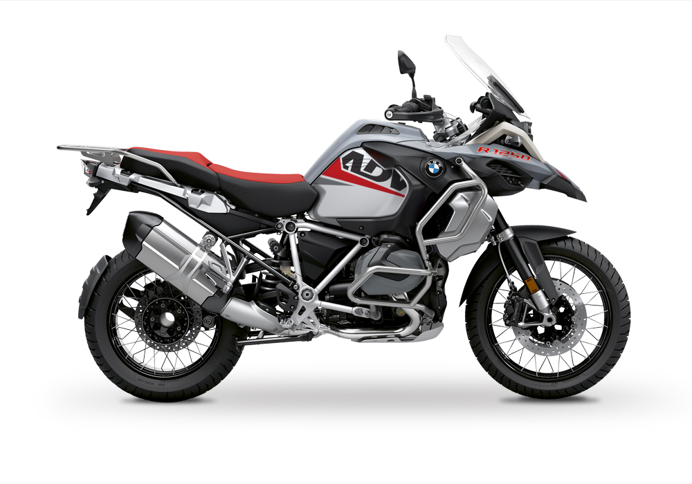 BKIT 3392 BMW R1250GS Adventure Ice Grey Vivo Red Grey Stickers Kit 01