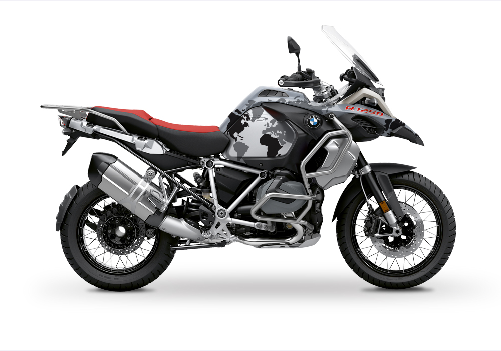 BKIT 3399 BMW R1250GS Adventure Ice Grey The Globe Grey Variations Stickers Kit 01