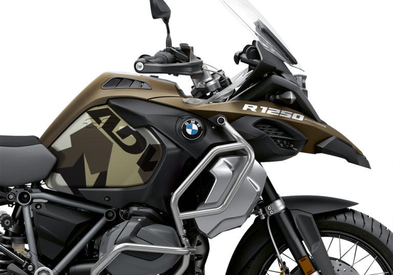 BMW R1250GS Adventure Style Exclusive (Silver Tank) M90 Green Camo Side