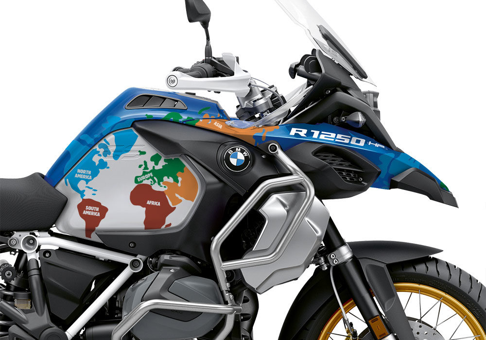 BKIT 3573 BMW R1250GS Adventure Style HP The Globe Multicolour Stickers Kit 02