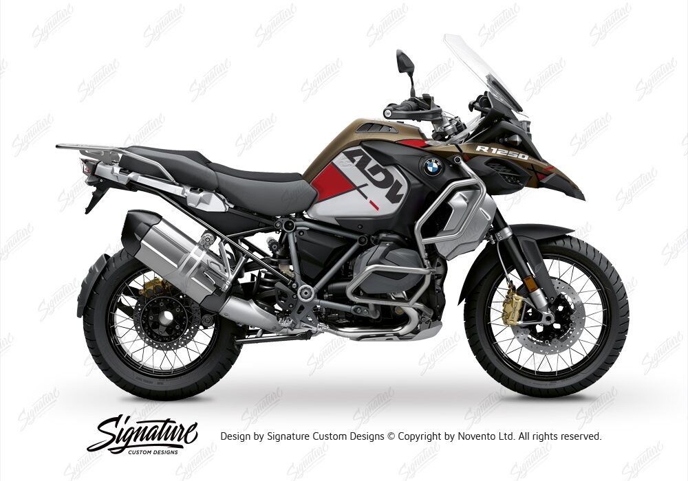 BKIT 3576 BMW R1250GS Adventure Style Exclusive Vector Red Stickers Kit 01