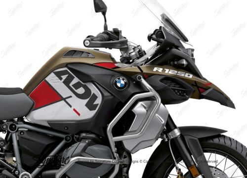 BKIT 3576 BMW R1250GS Adventure Style Exclusive Vector Red Stickers Kit 02