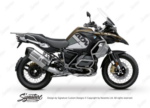 BKIT 3577 BMW R1250GS Adventure Style Exclusive Vector Grey Stickers Kit 01