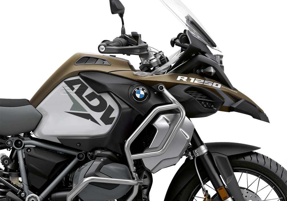 BKIT 3583 BMW R1250GS Adventure Style Exclusive Velos Grey Black Stickers Kit 02