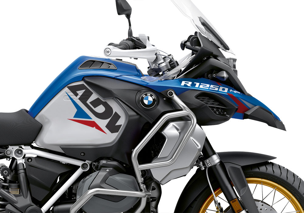 BKIT 3585 BMW R1250GS Adventure Style HP Velos Red Blue Stickers Kit 02