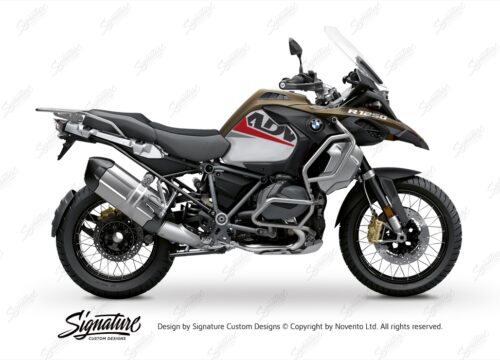 BKIT 3590 BMW R1250GS Adventure Style Exclusive Vivo Red Grey Stickers Kit 01