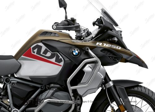 BKIT 3590 BMW R1250GS Adventure Style Exclusive Vivo Red Grey Stickers Kit 02