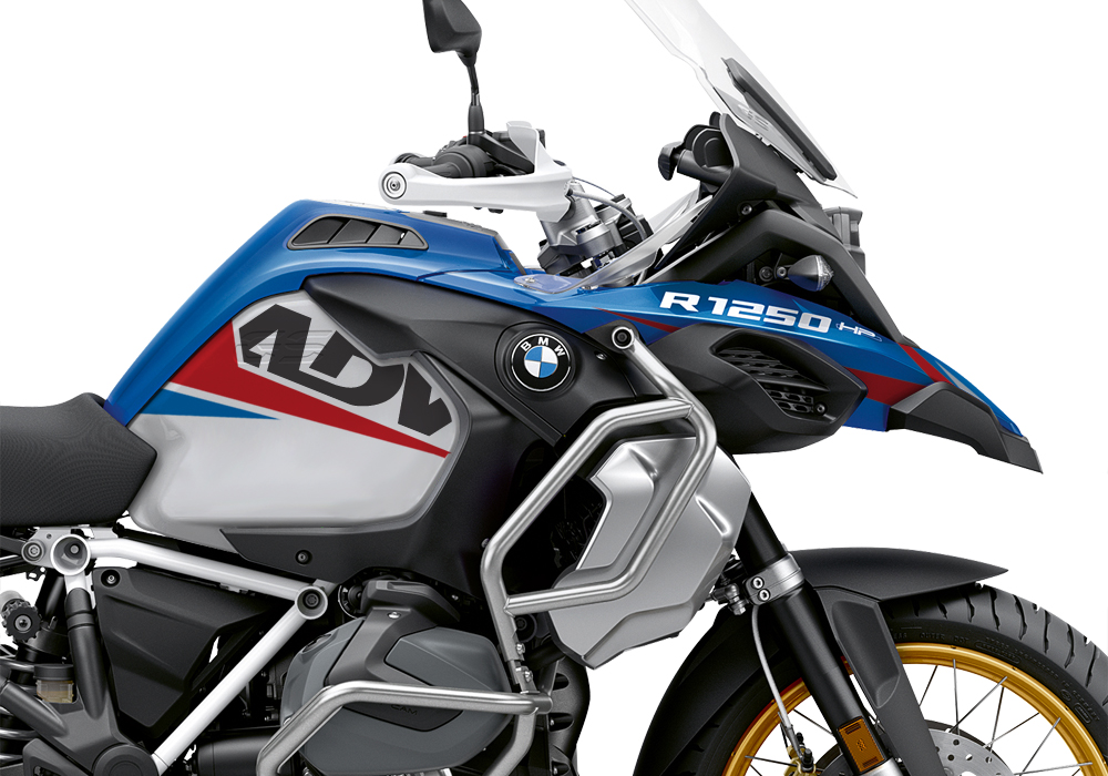 BKIT 3591 BMW R1250GS Adventure Style HP Vivo Red Blue Stickers Kit 02