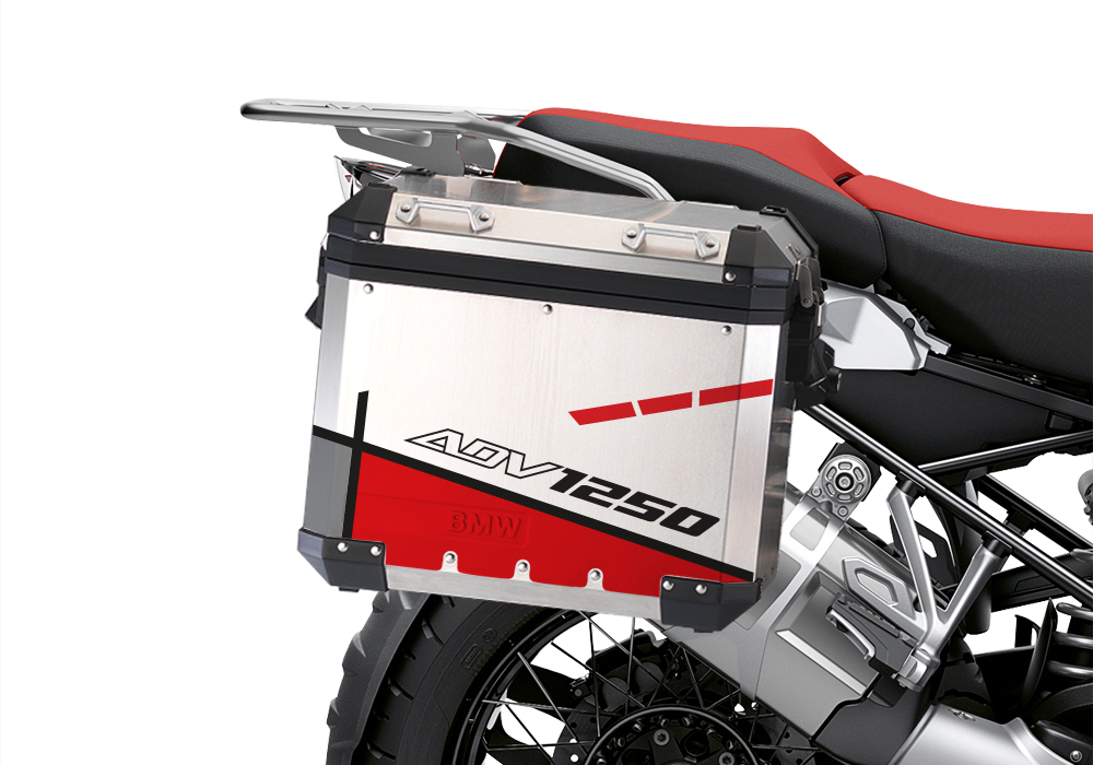 BSTI 3469 BMW R1250GS Adventure Pannier Vector Red Stickers Kit 02