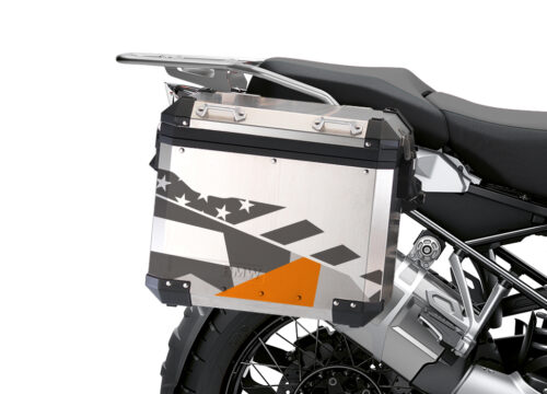 BSTI 3488 BMW R1250GS Adventure Pannier M90 Camo Grey Orange Stickers Kit 02