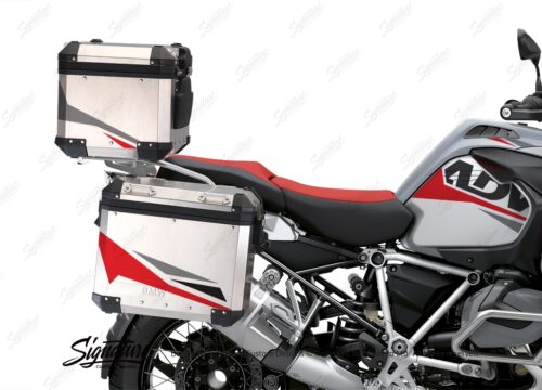 BSTI 3490 BMW R1250GS Adventure Top Box Alive Red Grey Stickers Kit 02