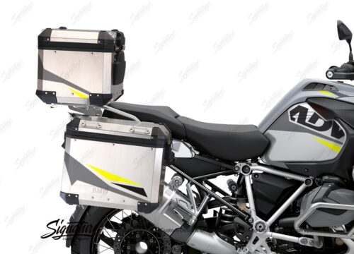 BSTI 3493 BMW R1250GS Adventure Top Box Alive Grey Fluo Yellow Stickers Kit 02
