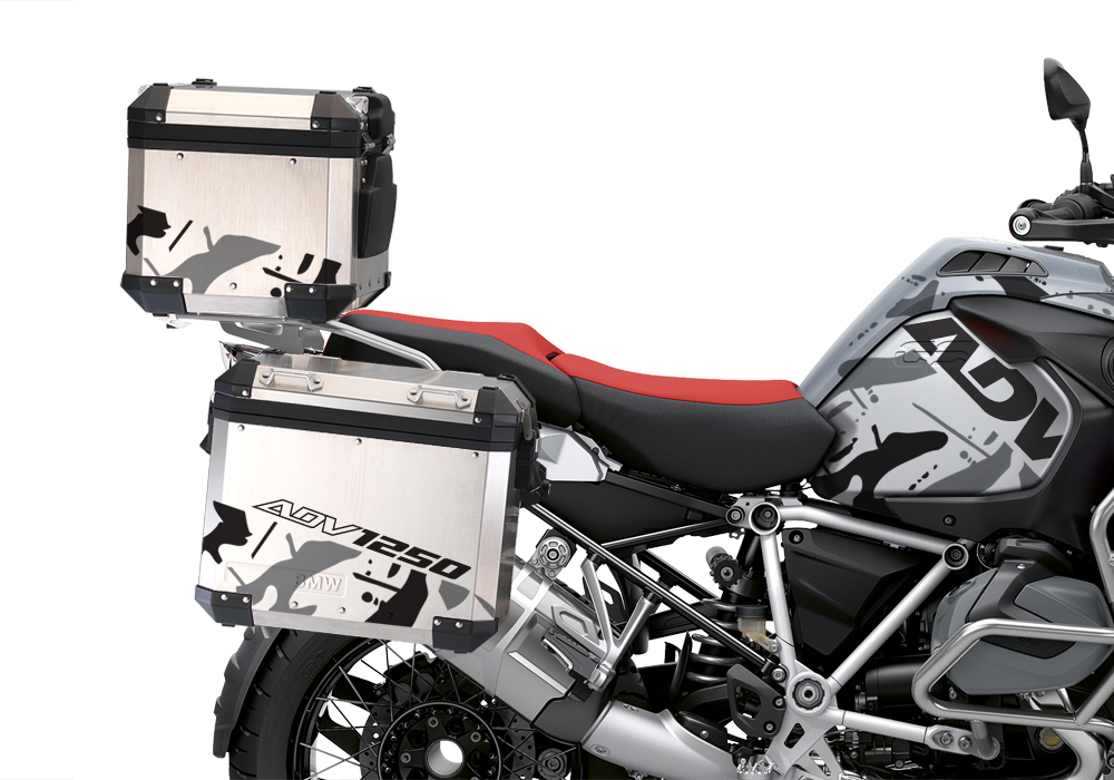 BSTI 3502 BMW R1250GS Adventure Top Box Safari Grey Black Stickers Kit 02