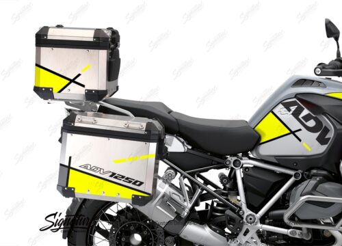 BSTI 3517 BMW R1250GS Adventure Top Box Vector Fluo Yellow Stickers Kit 02