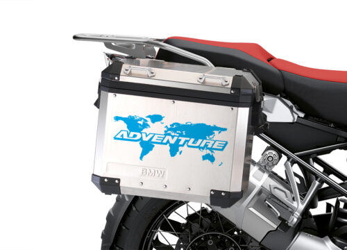 BSTI 3532 BMW R1250GS Adventure Panniers The Globe Light Blue Stickers Kit 02