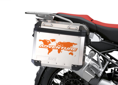 BSTI 3533 BMW R1250GS Adventure Panniers The Globe Orange Stickers Kit 02