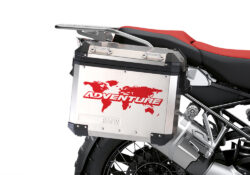 BSTI 3534 BMW R1250GS Adventure Panniers The Globe Red Stickers Kit 02