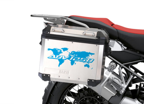 BSTI 3537 BMW R1250GS Adventure Panniers The Globe ADV1250 Light Blue Stickers Kit 02