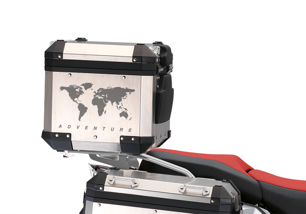 BSTI 3541 BMW R1250GS Adventure Top Box The Globe Grey Stickers Kit 03