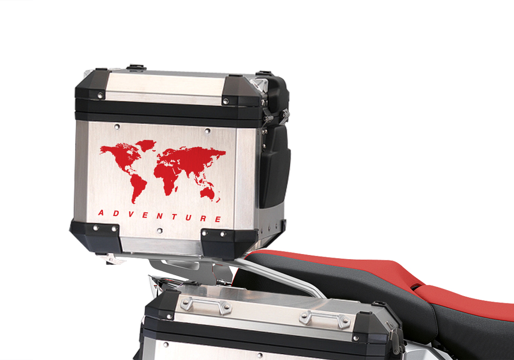 BSTI 3544 BMW R1250GS Adventure Top Box The Globe Red Stickers Kit 03
