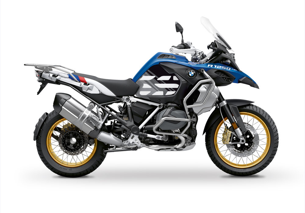 BSTI 3595 BMW R1250GS Adventure Style HP Anniversary Limited Edition Tank Stickers Black Grey 01