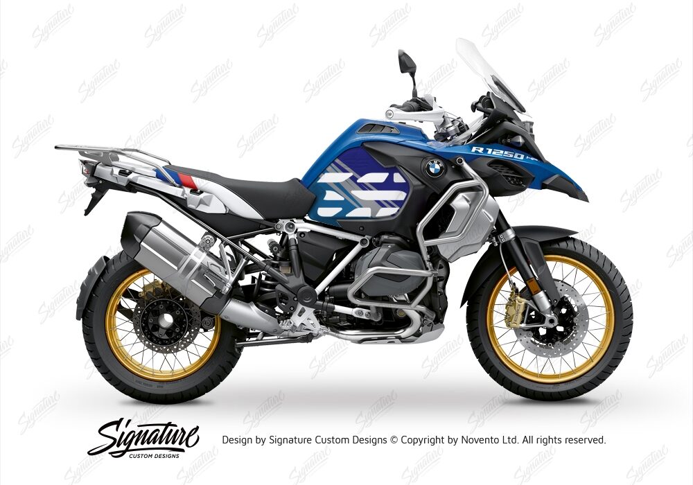 BSTI 3595 BMW R1250GS Adventure Style HP Anniversary Limited Edition Tank Stickers Blue Variations 01